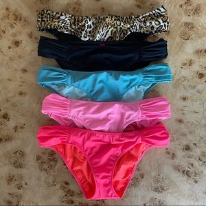 Five VS Ruched Side Bikini Bottoms
